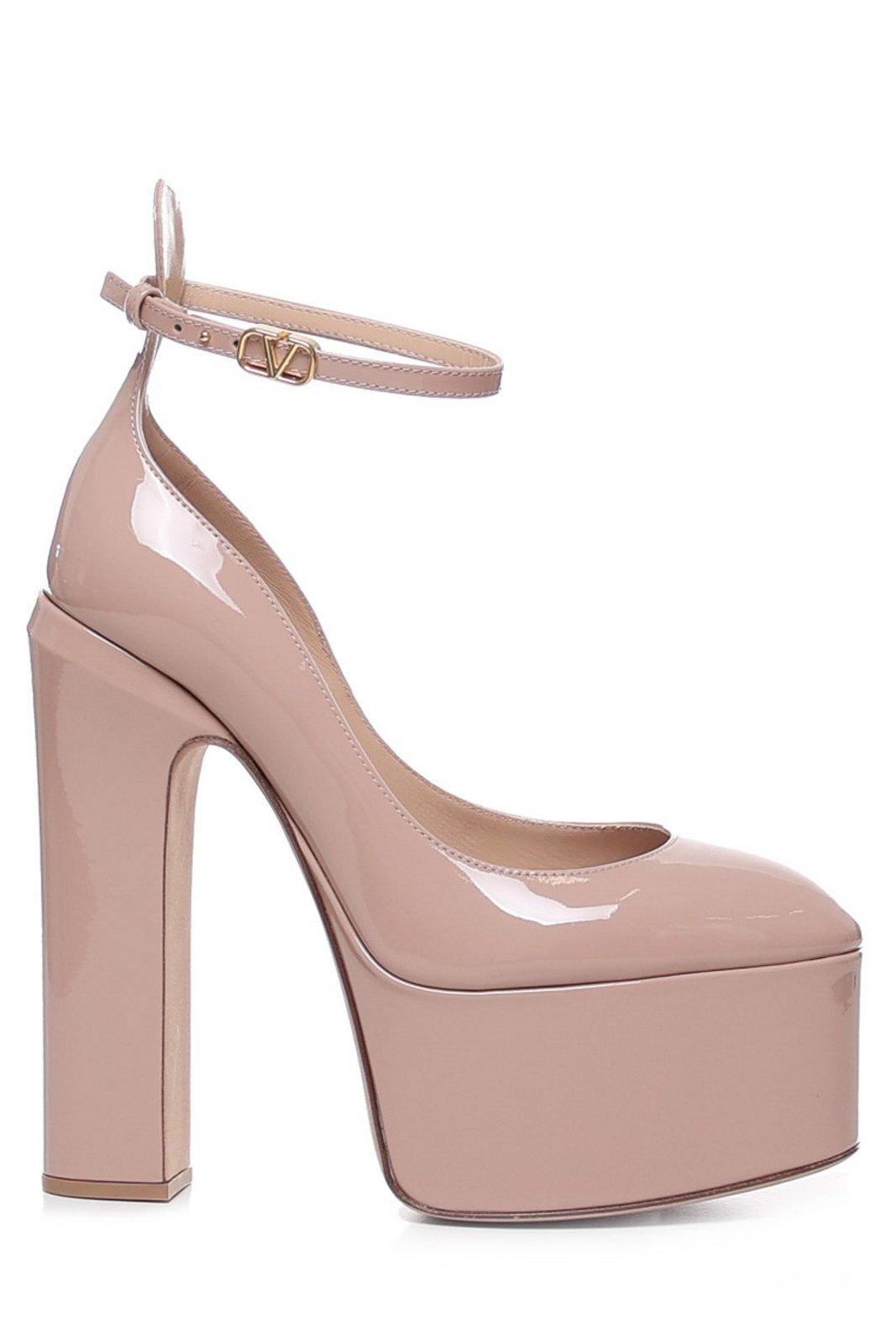 Valentino Tan-go Round Toe Platform Pumps