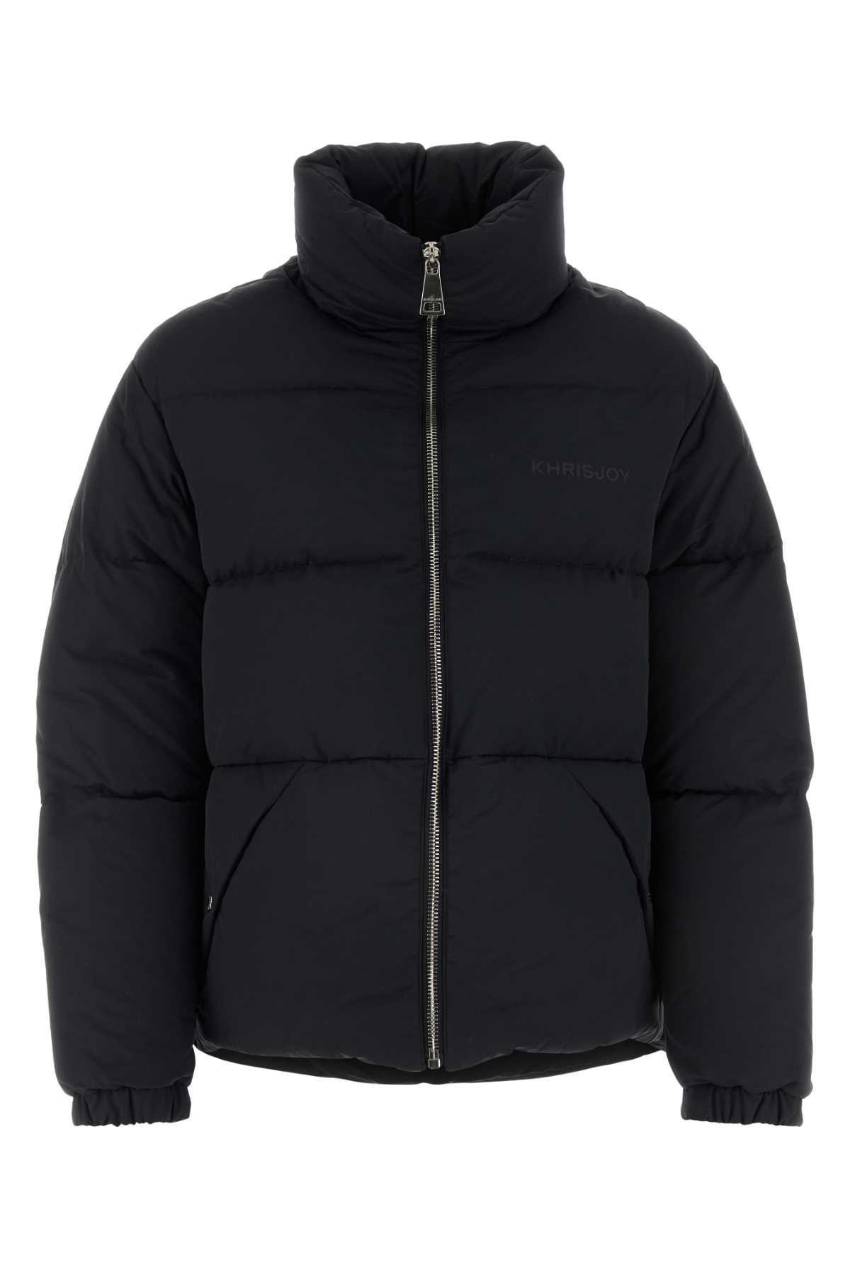 Black Cotton Blend Oversize Puff Down Jacket