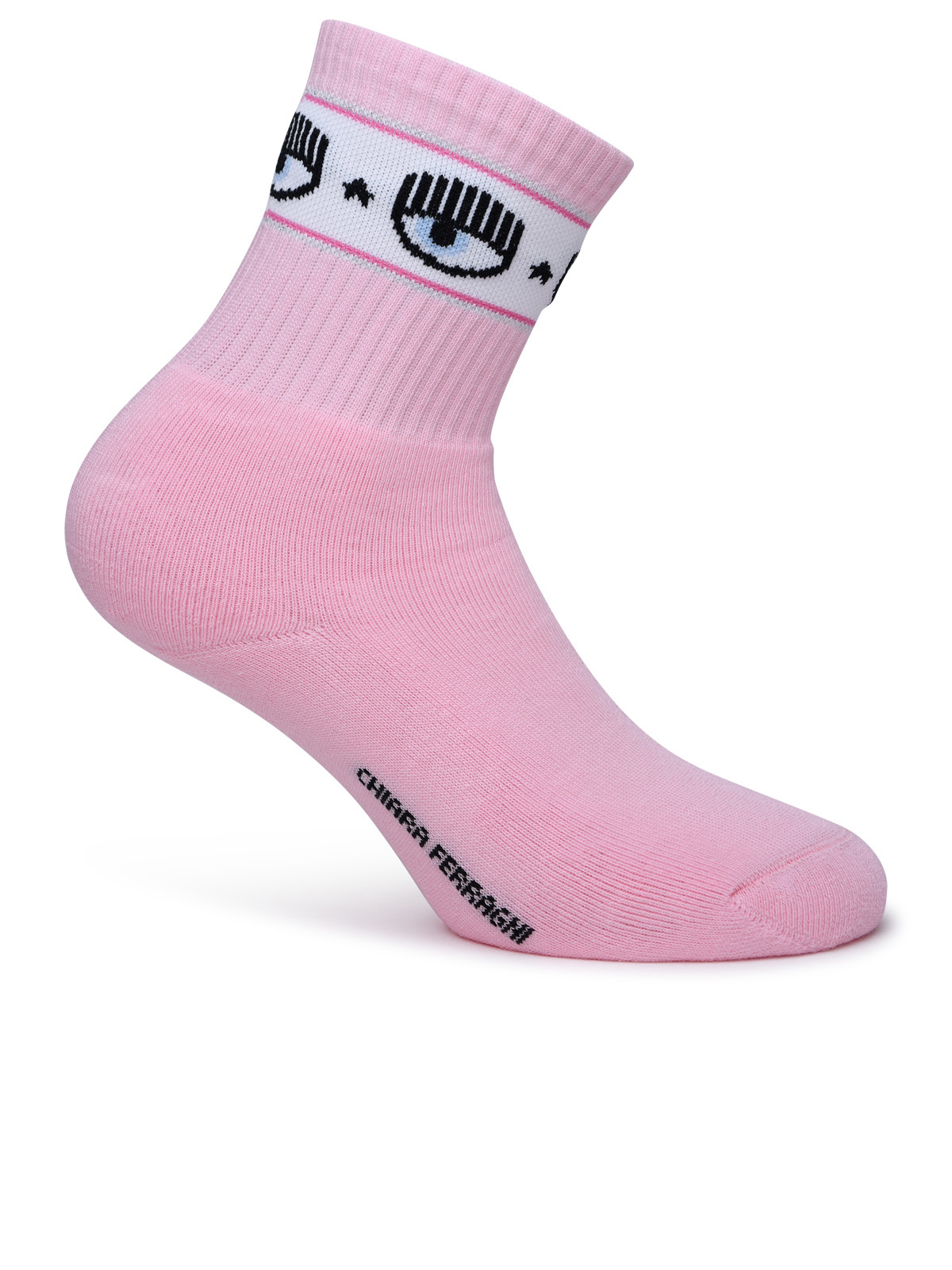 Pink Cotton Blend Socks