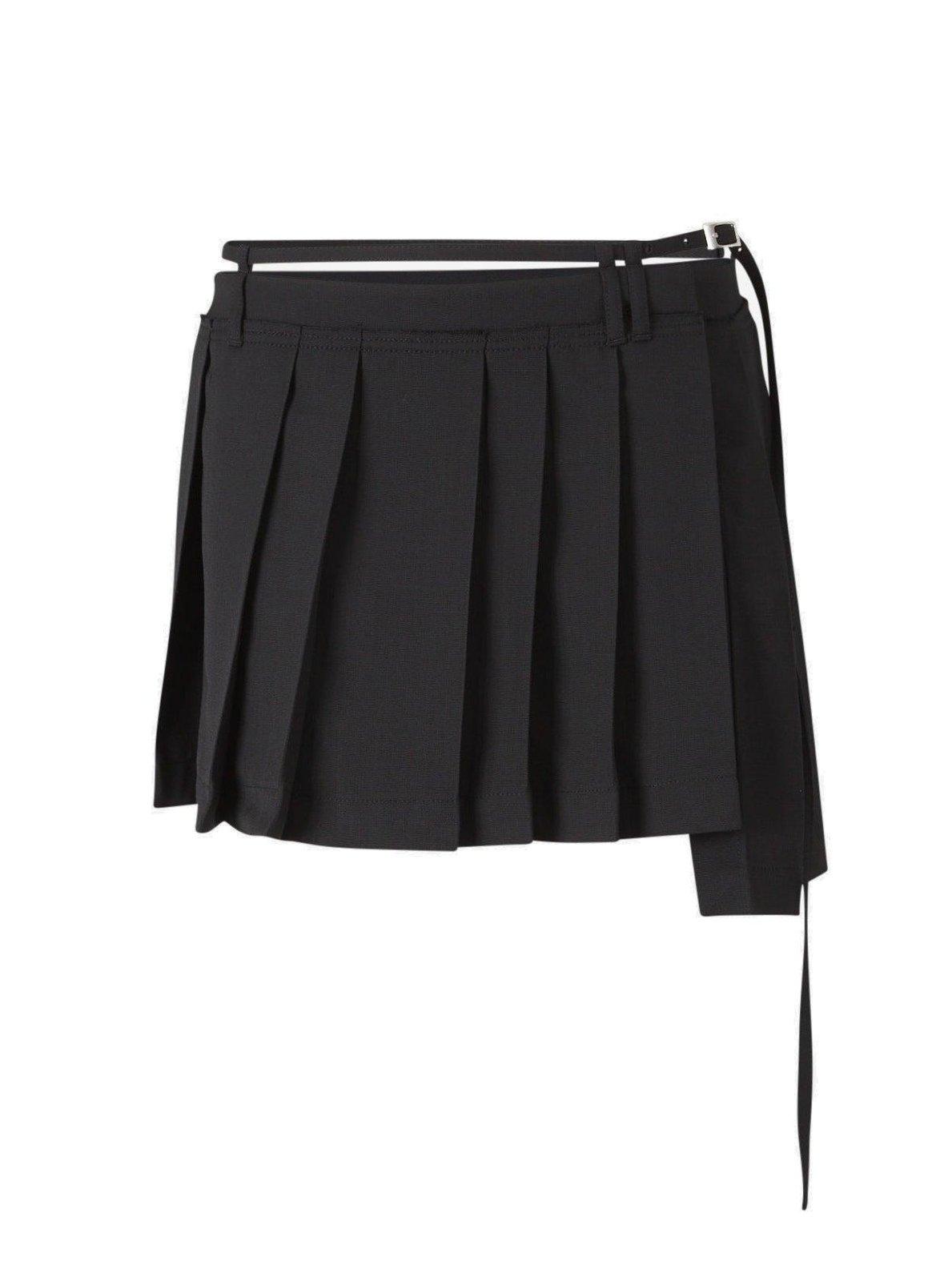 Low-rise Pleated Mini Skirt