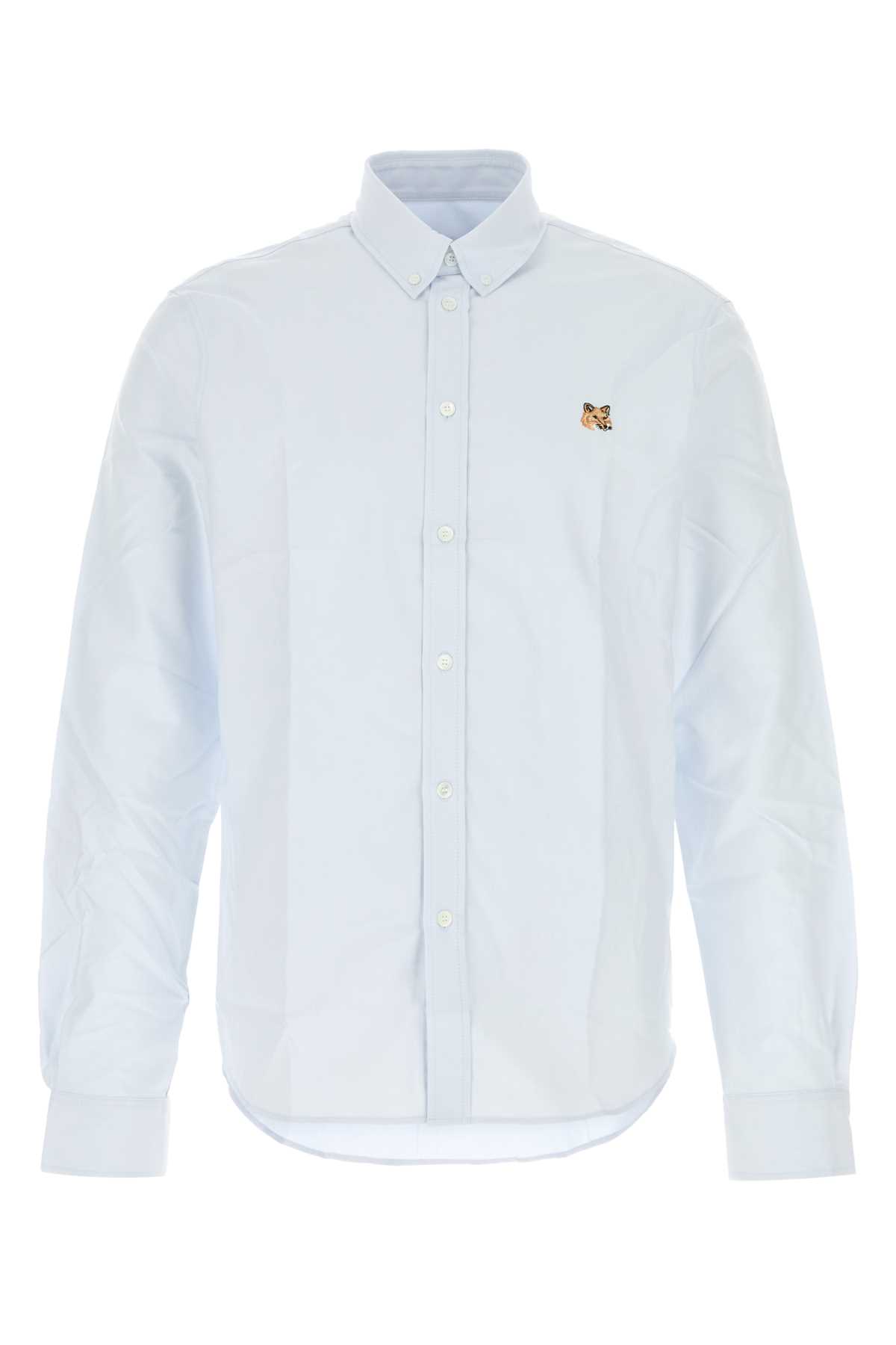 Maison Kitsuné Light Blue Oxford Shirt