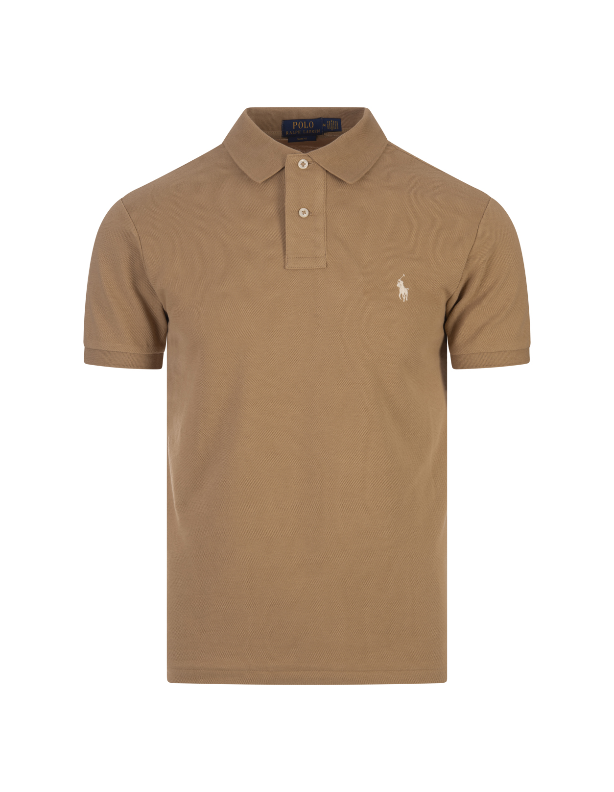 Slim-fit Polo Shirt In Coffee Piqué