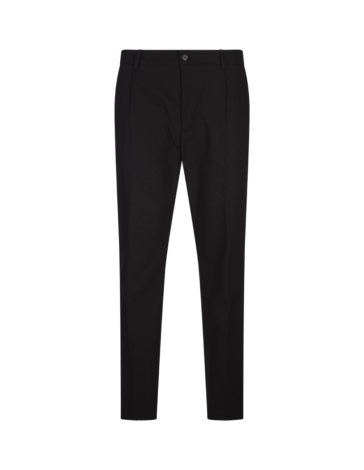 Black Slim Fit Chino Trousers