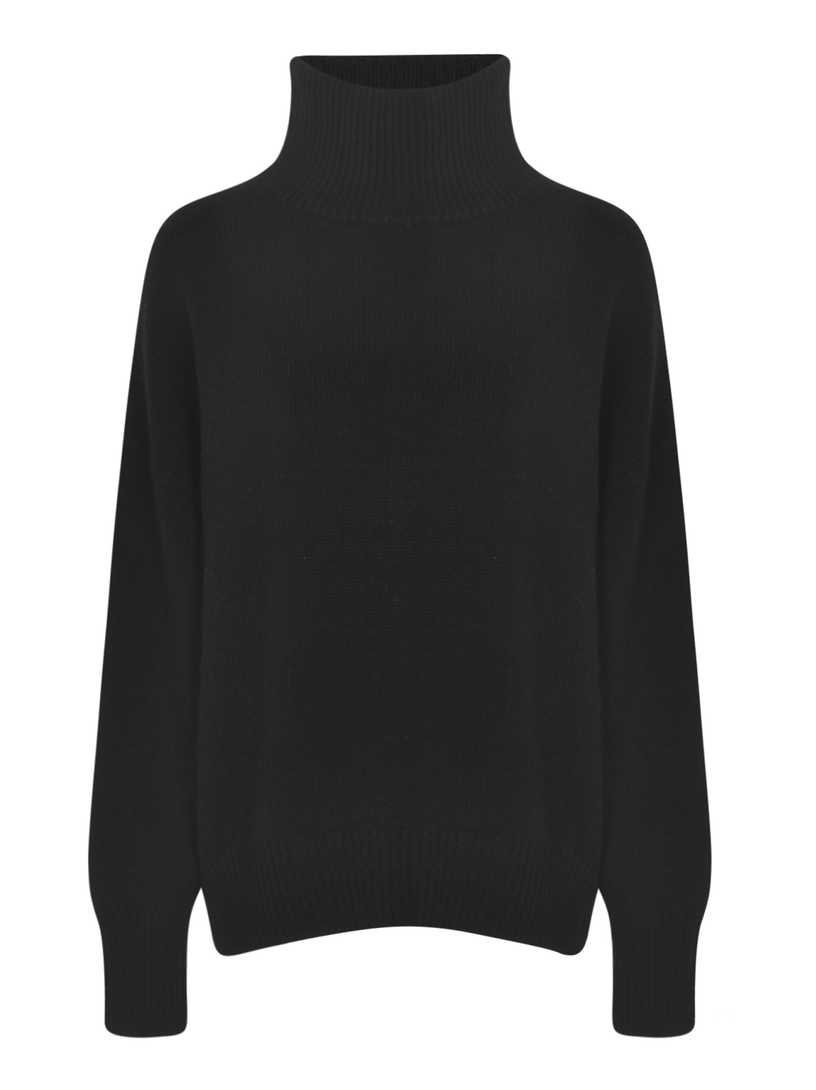 Plain Turtleneck Ribbed Pullover