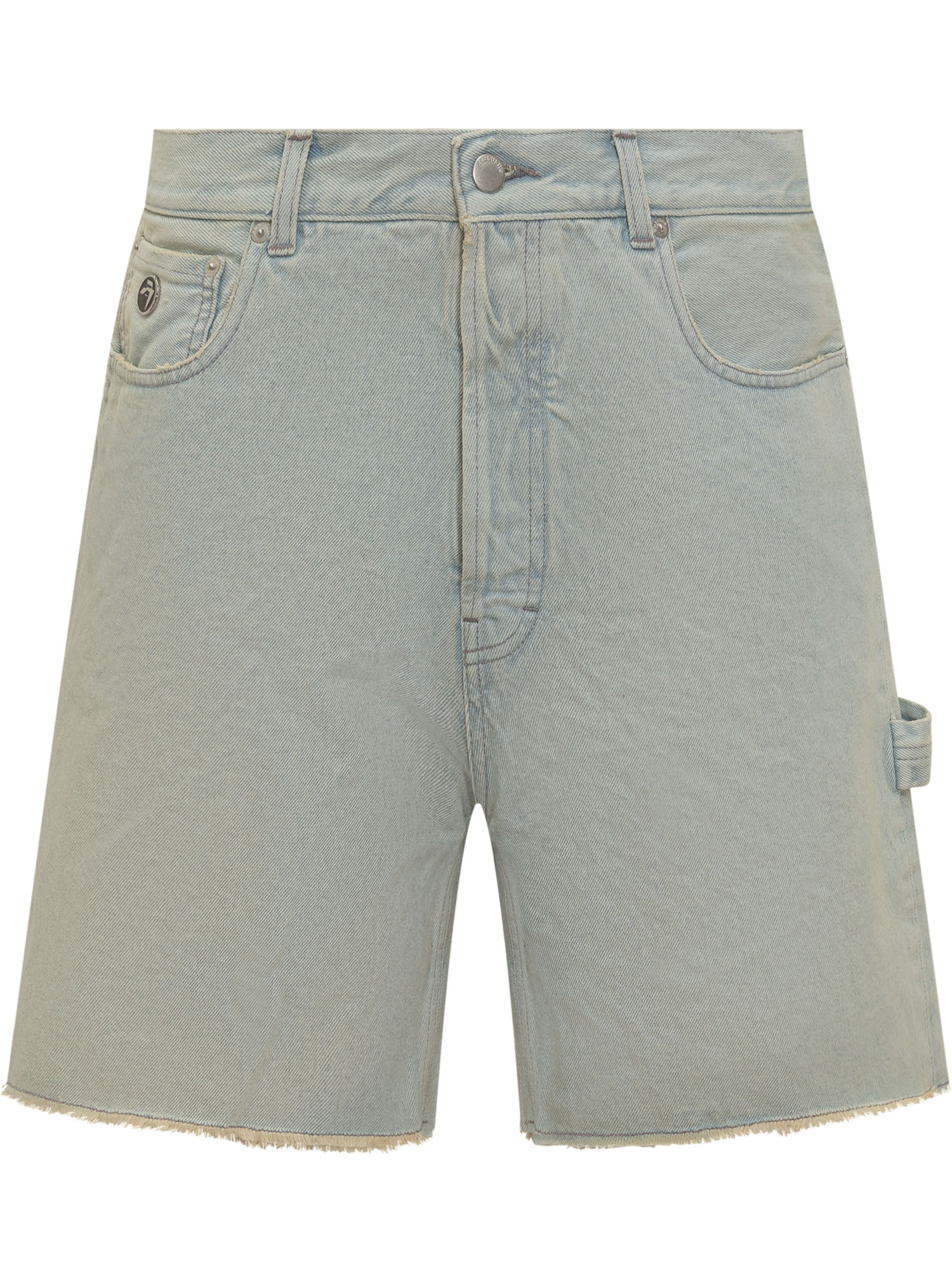 Light Blue Denim Bermuda Shorts