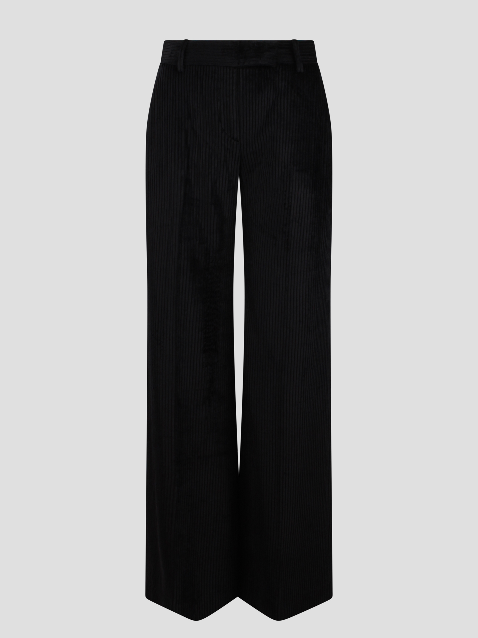 Ribbed Flared Trousers