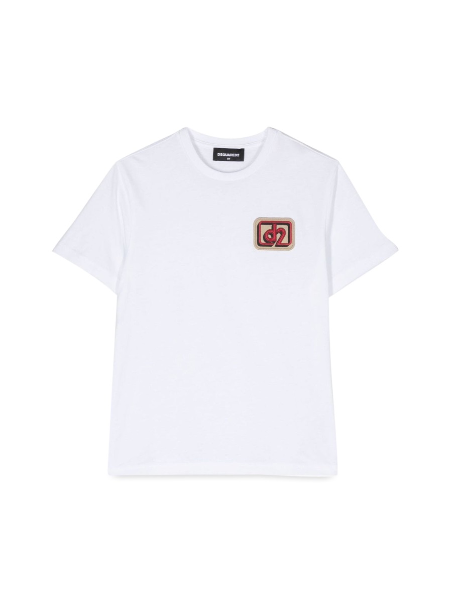 Dsquared2 White Cotton Tshirt In White