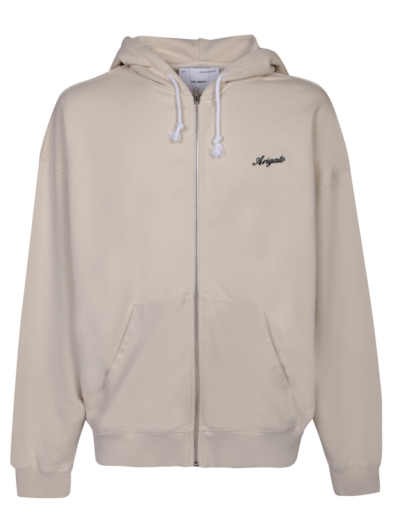 Embroidered-logo Zip Fastening Hoodie