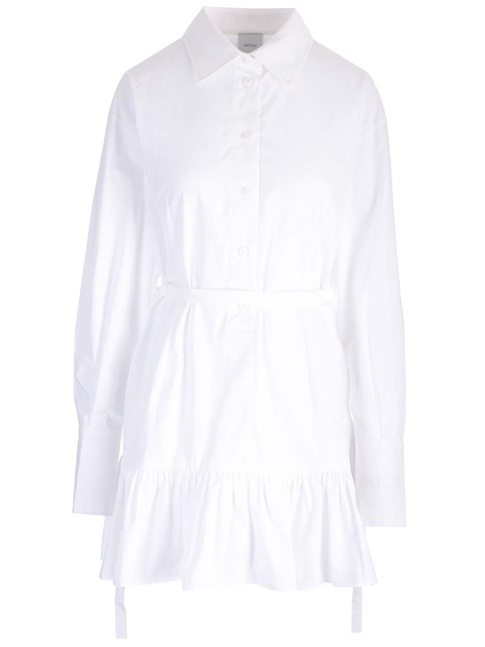 White Poplin Mini Dress