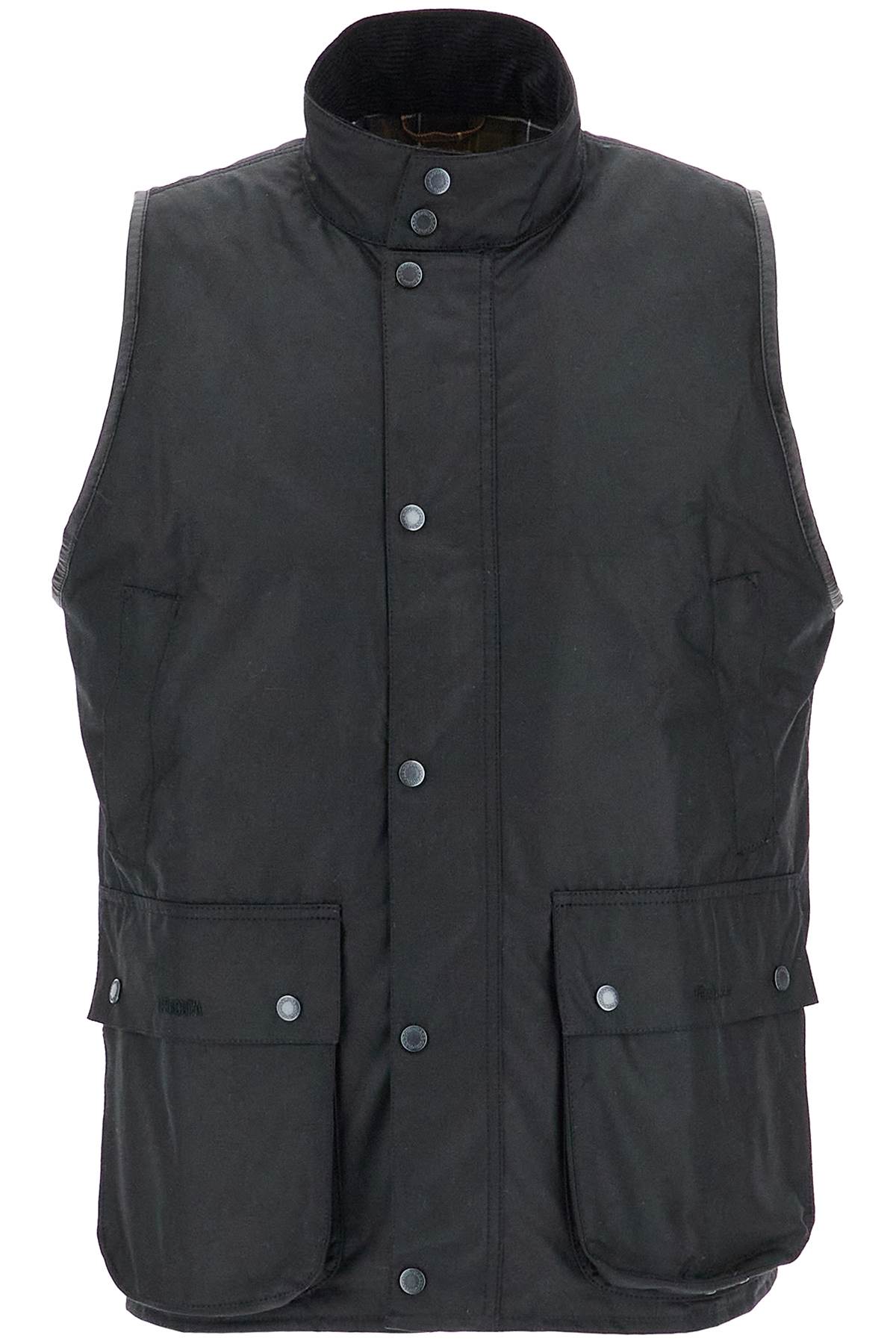 Waxed Cotton Vest For Men