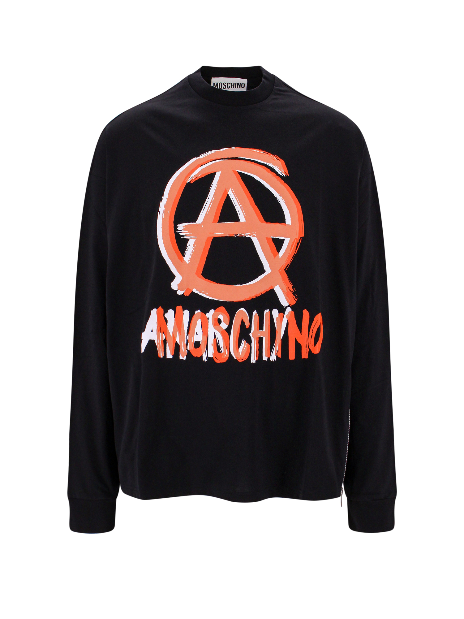 Moschino Black Cotton Oversize T-shirt