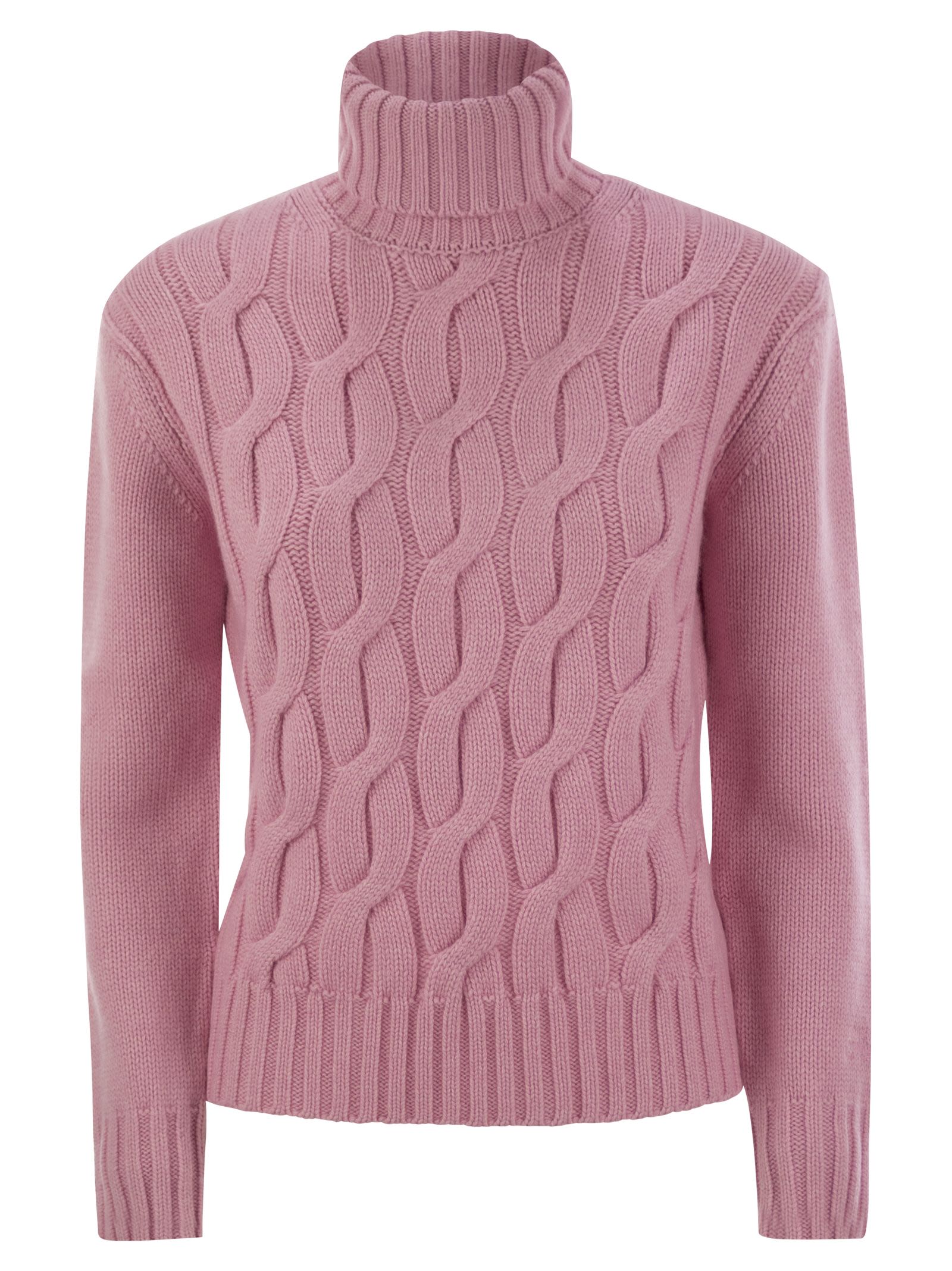 Giverny - Cable-knit Turtleneck Jumper