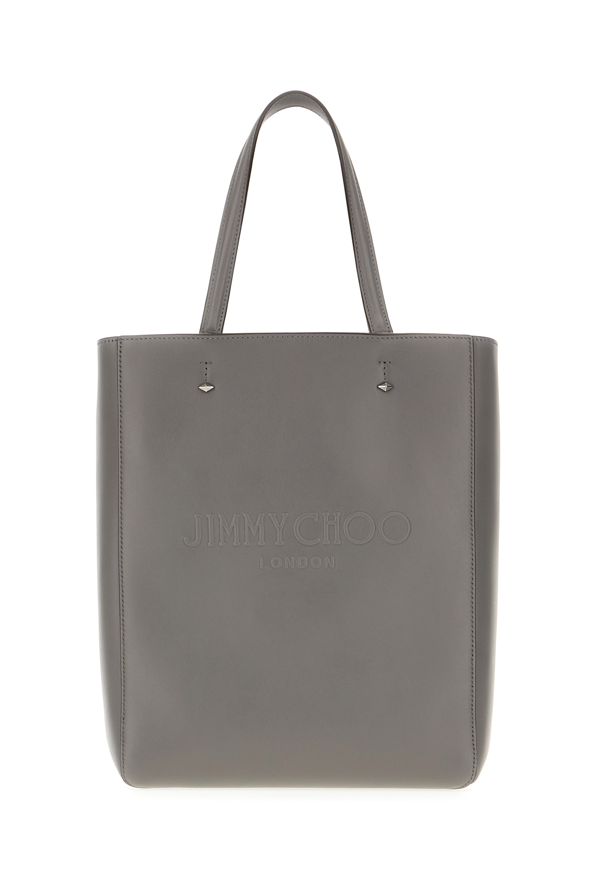 Dark Grey Leather Medium Lenny Handbag