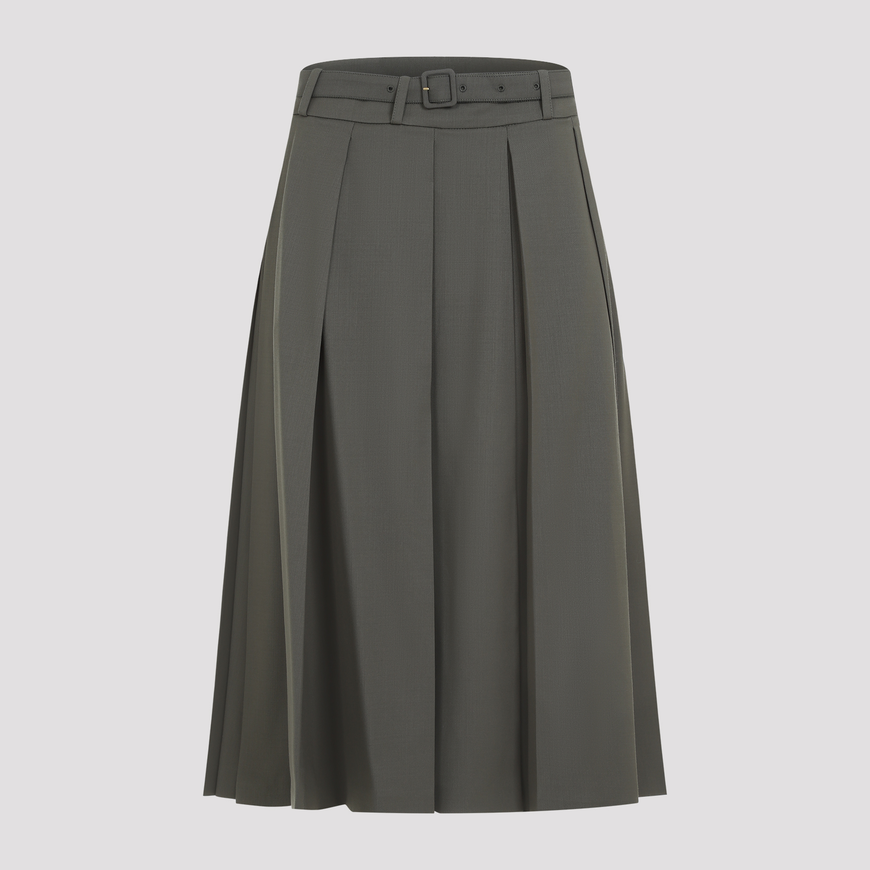 Signature Pleated Midi Skirt