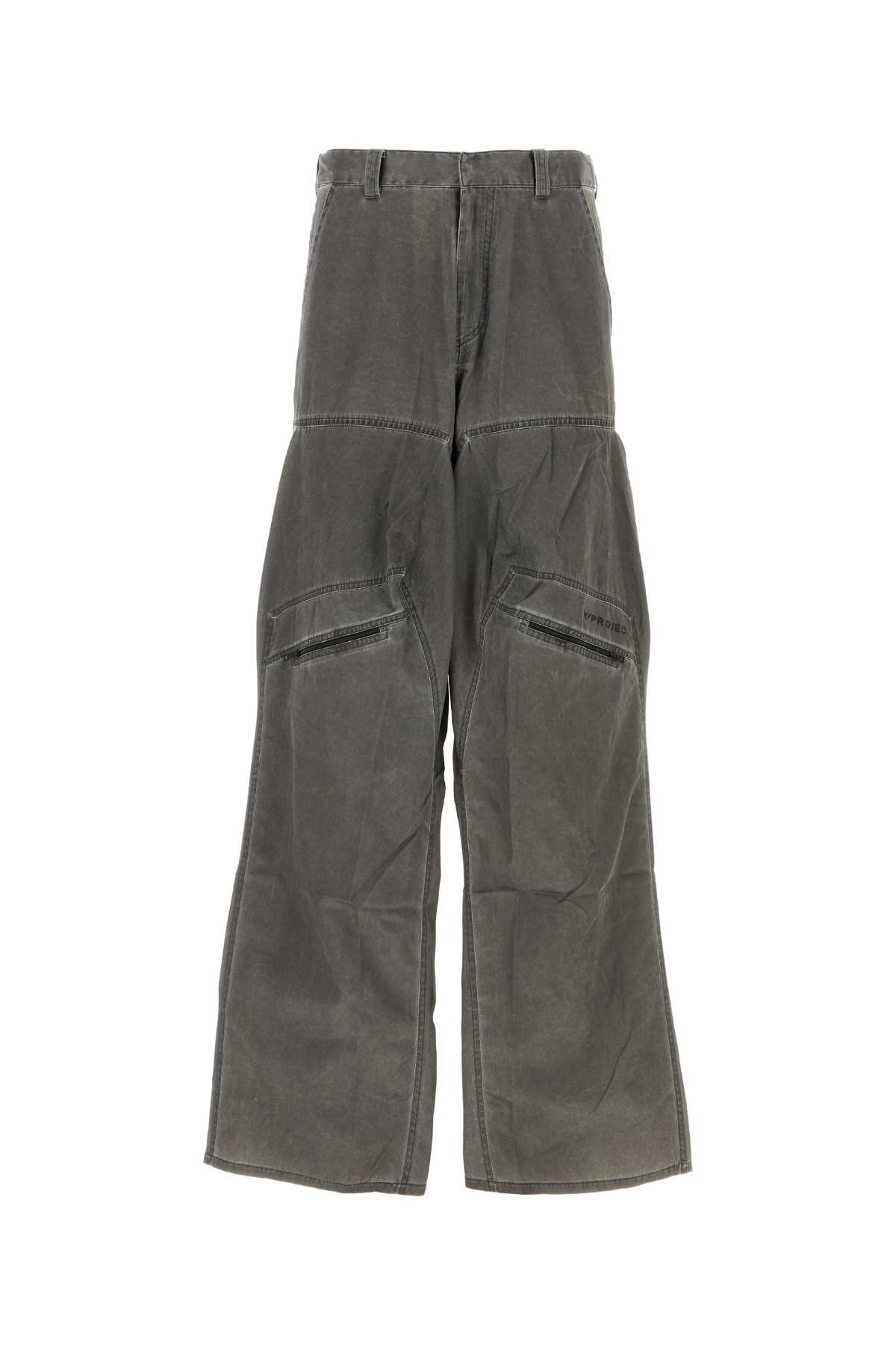 Dark Grey Nylon Blend Cargo Pant