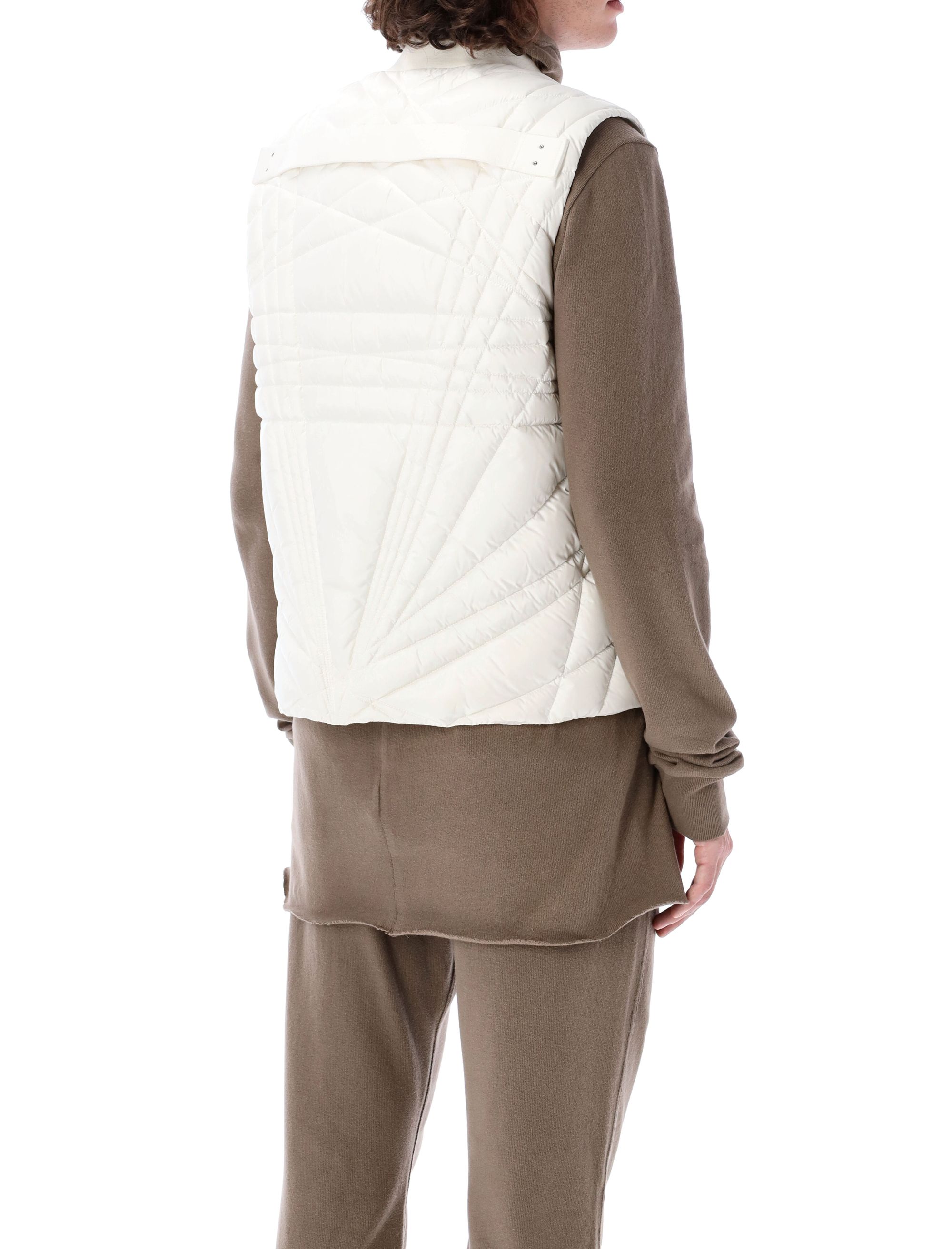 Shop Moncler Genius Megapenta Flight Vest In White