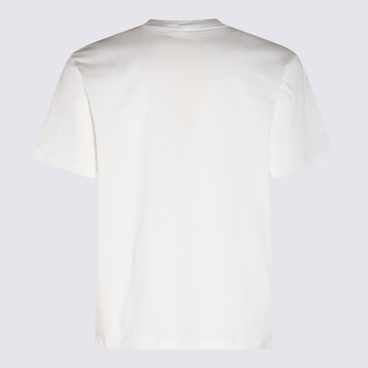 White And Yellow Cotton T-shirt