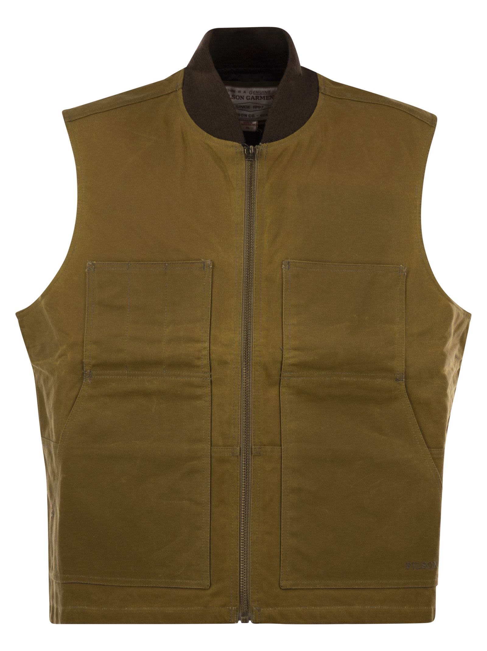 Waxed Cotton Vest - Tincloth