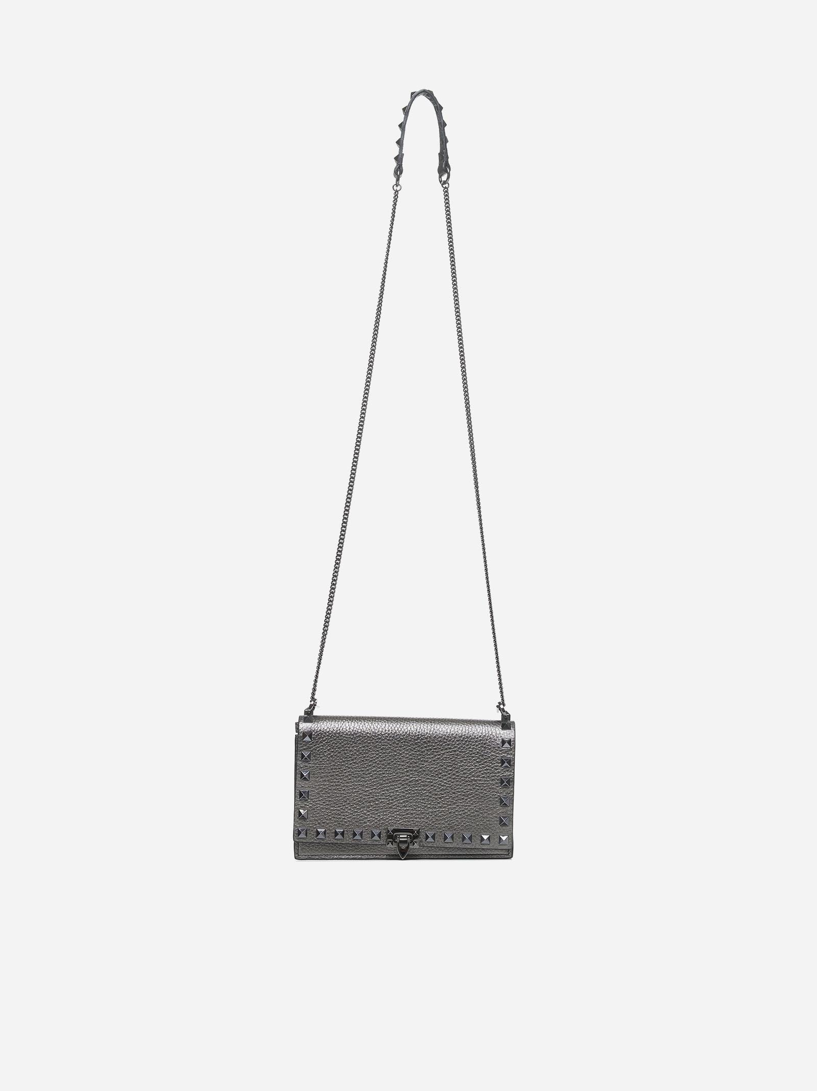 Rockstud Leather Mini Bag