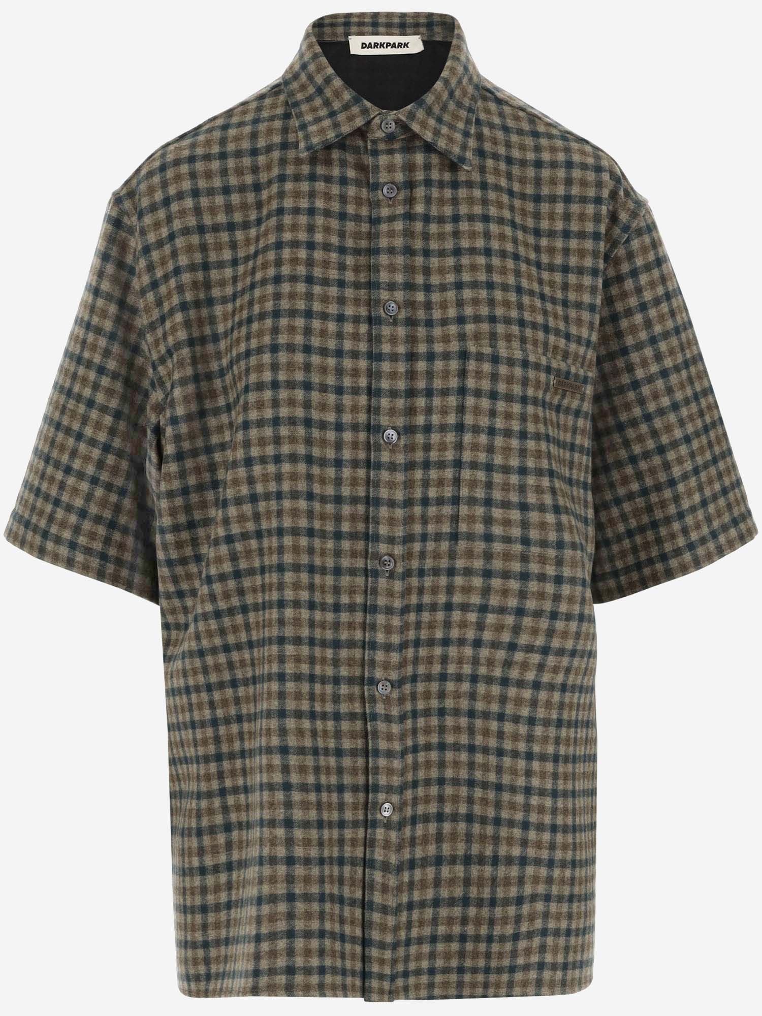 Wool And Cashmere Shirt With Check Pattern