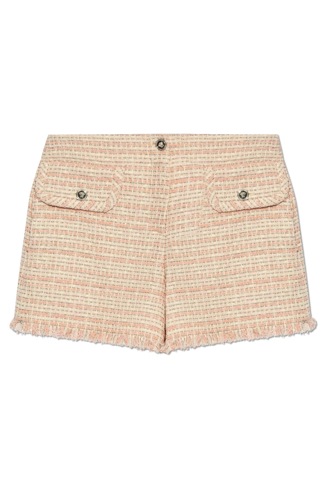 Tweed Frayed Edge Mini Shorts