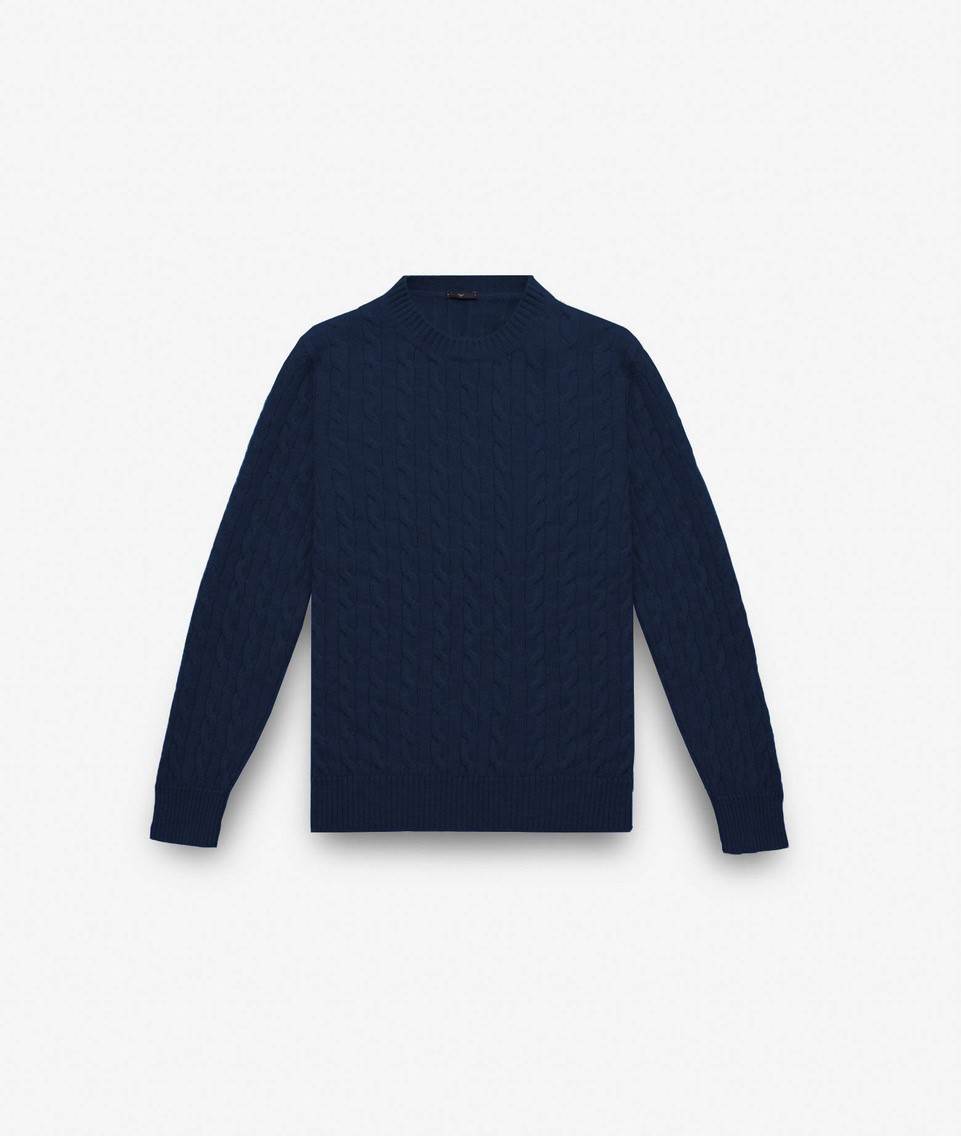 Cable Knit Sweater Col Du Pillon Sweater