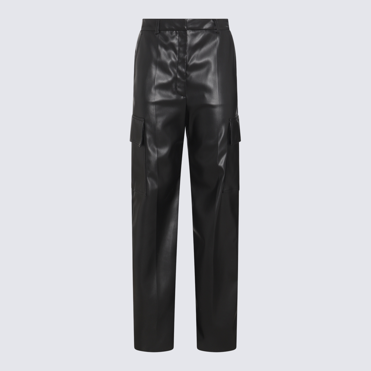 Black Faux Leather Pants