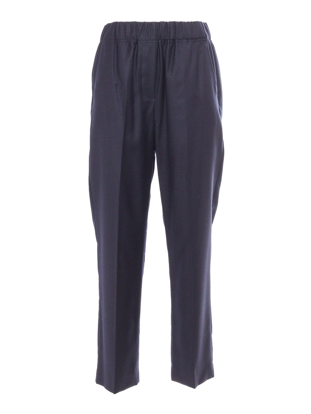 High Waist Straight Leg Trousers