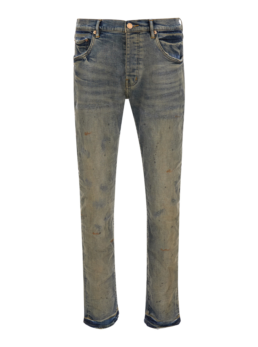 Grey Low Rise Skinny Jeans In Cotton Man