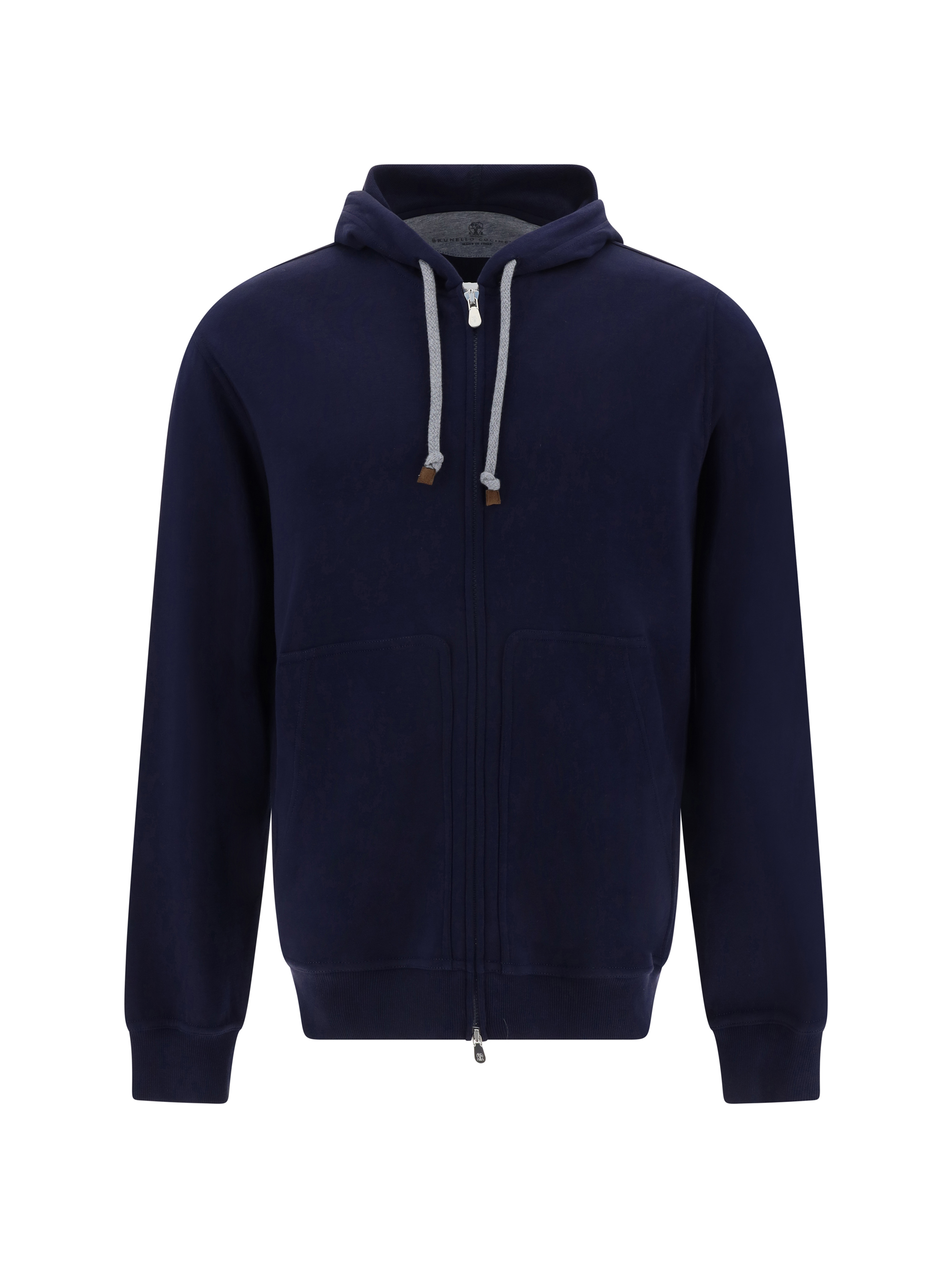 Zip-front Hooded Sweatshirt