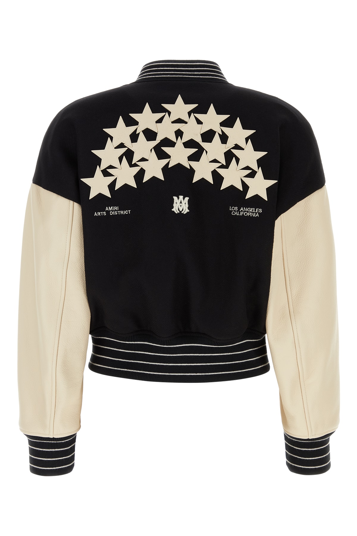 Shop Amiri Stars Varsity Jacket In Black