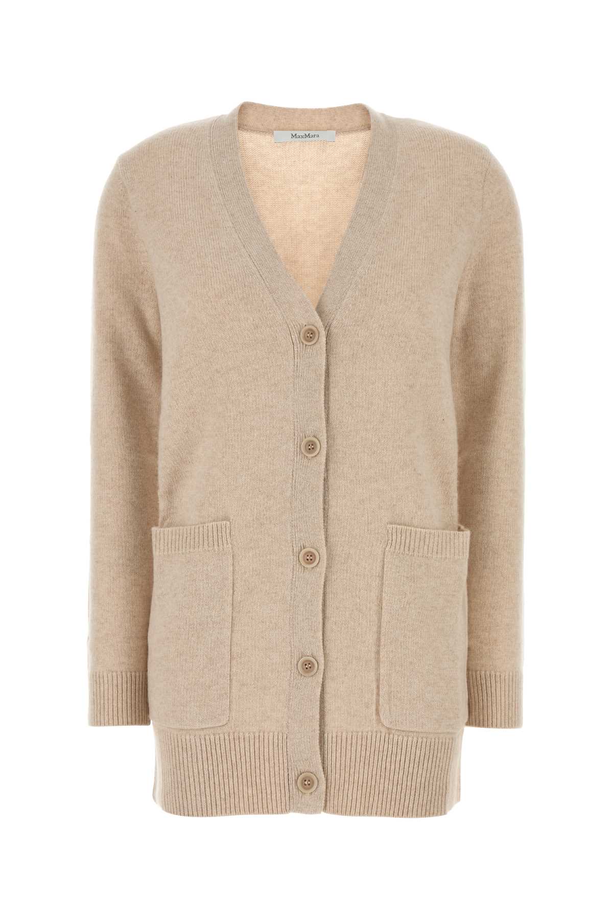 Sand Wool Blend Villar Cardigan