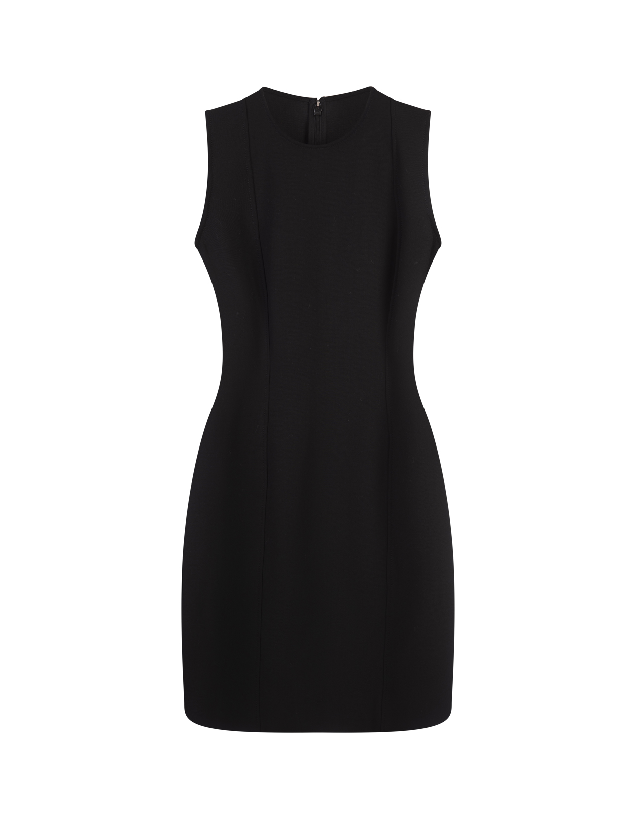 Black Moulded Sleeveless Mini Dress