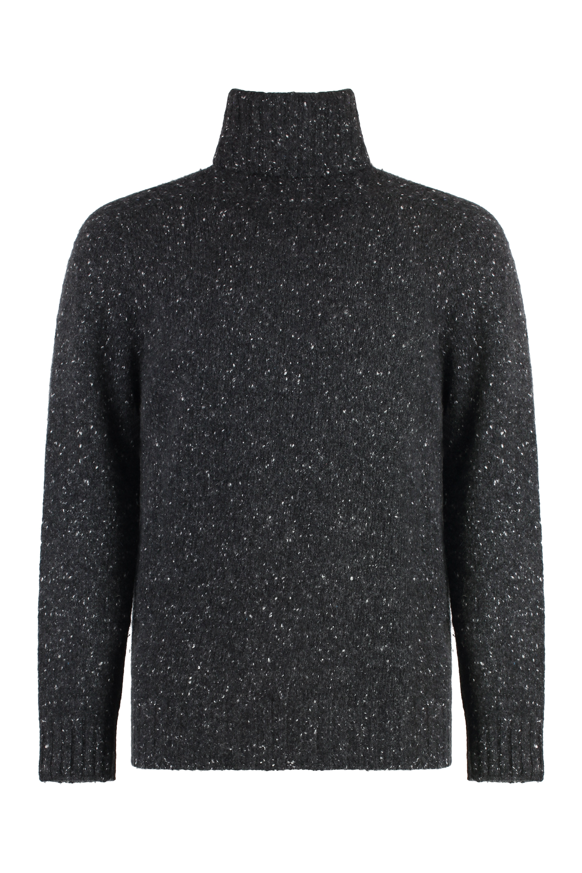 Malo Cashmere Turtleneck Sweater In Grey