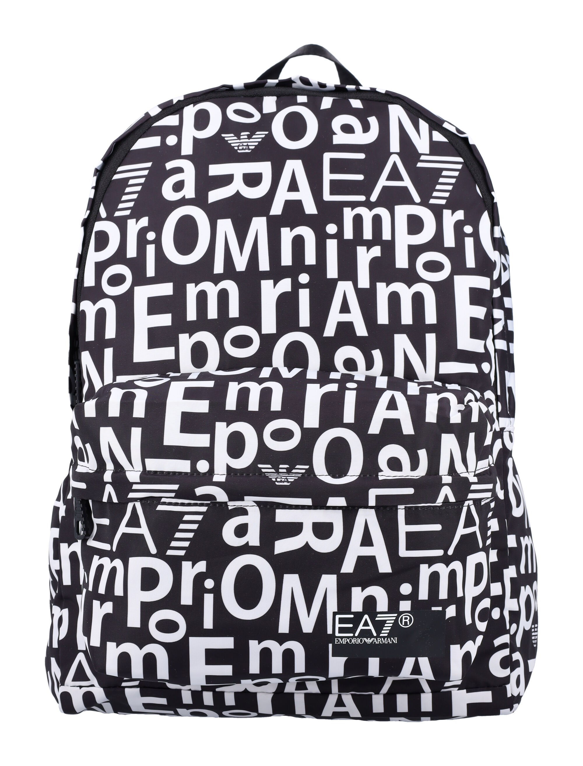 Allover Logo Print Backpack