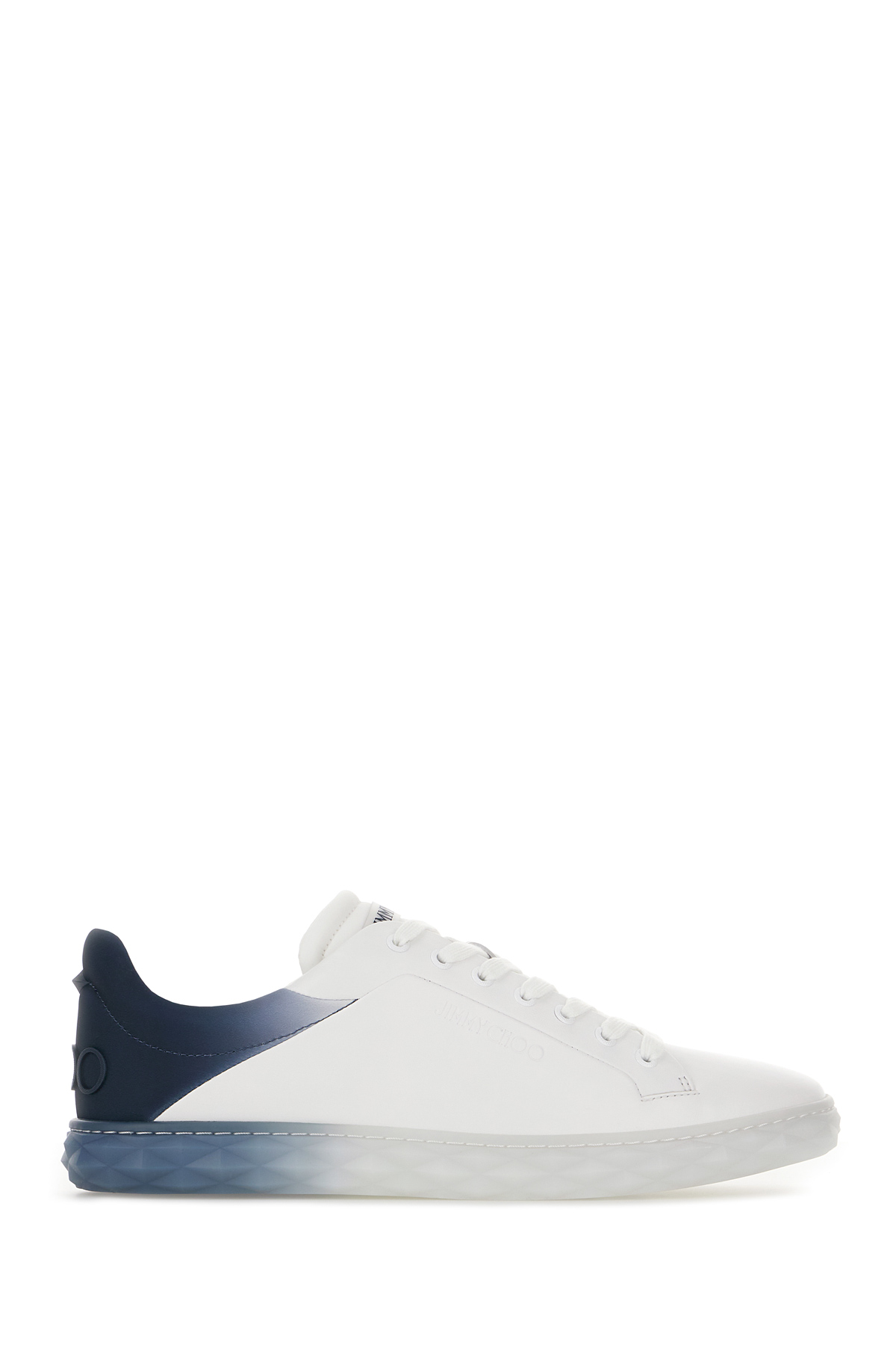 White Leather Diamond Light Sneakers