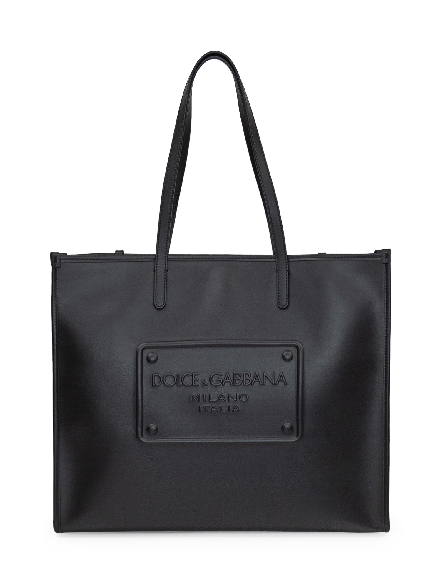 Black Leather Shopper