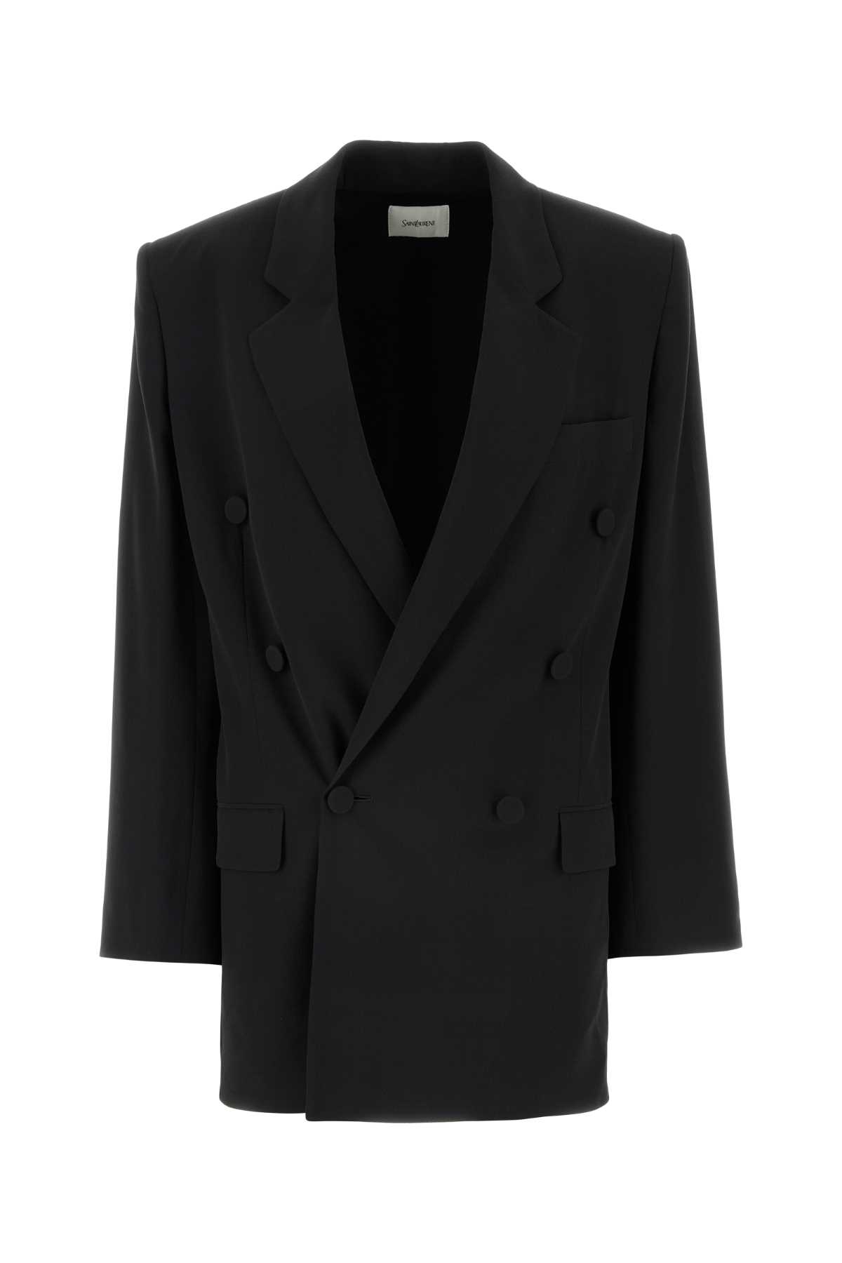 Black Crepe Blazer