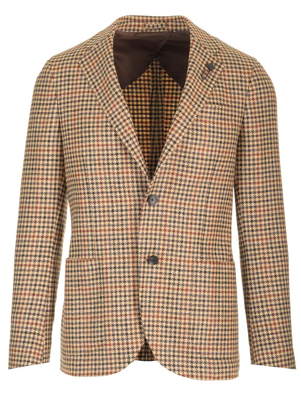 Beige Prince Of Wales Blazer