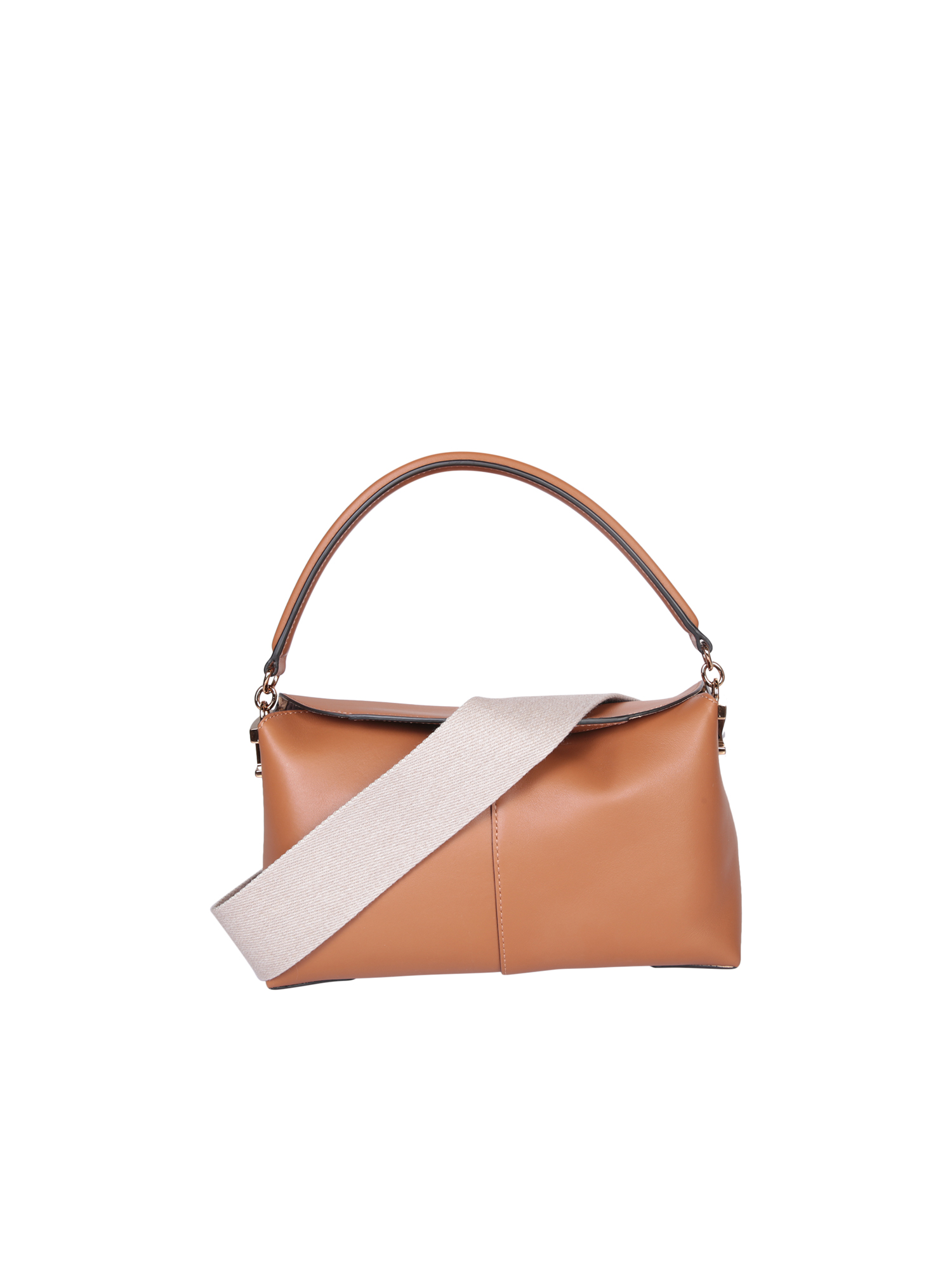 Micro Leather Messenger Tote Bag