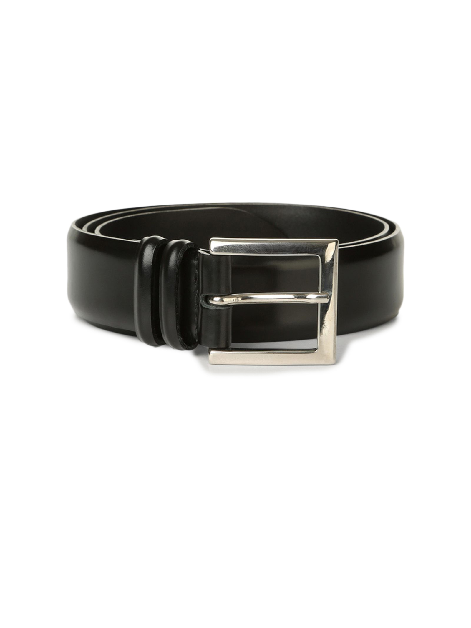 Black Calf Classic Leather Belt