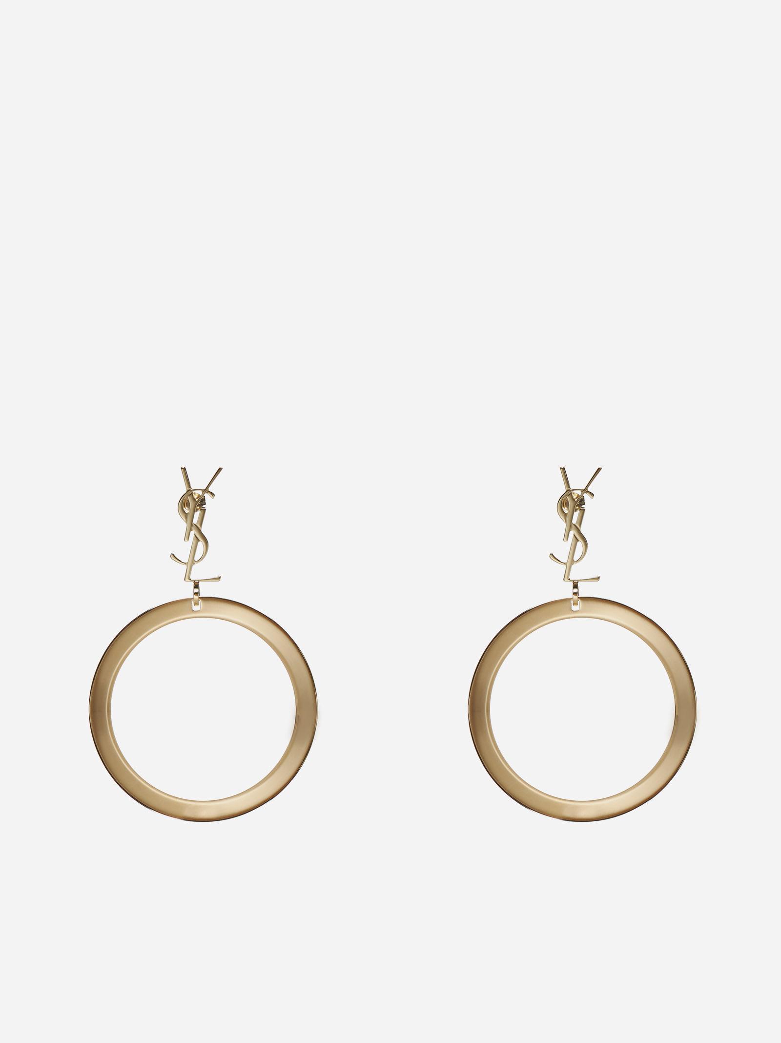 Cassandre Logo Circle Earrings