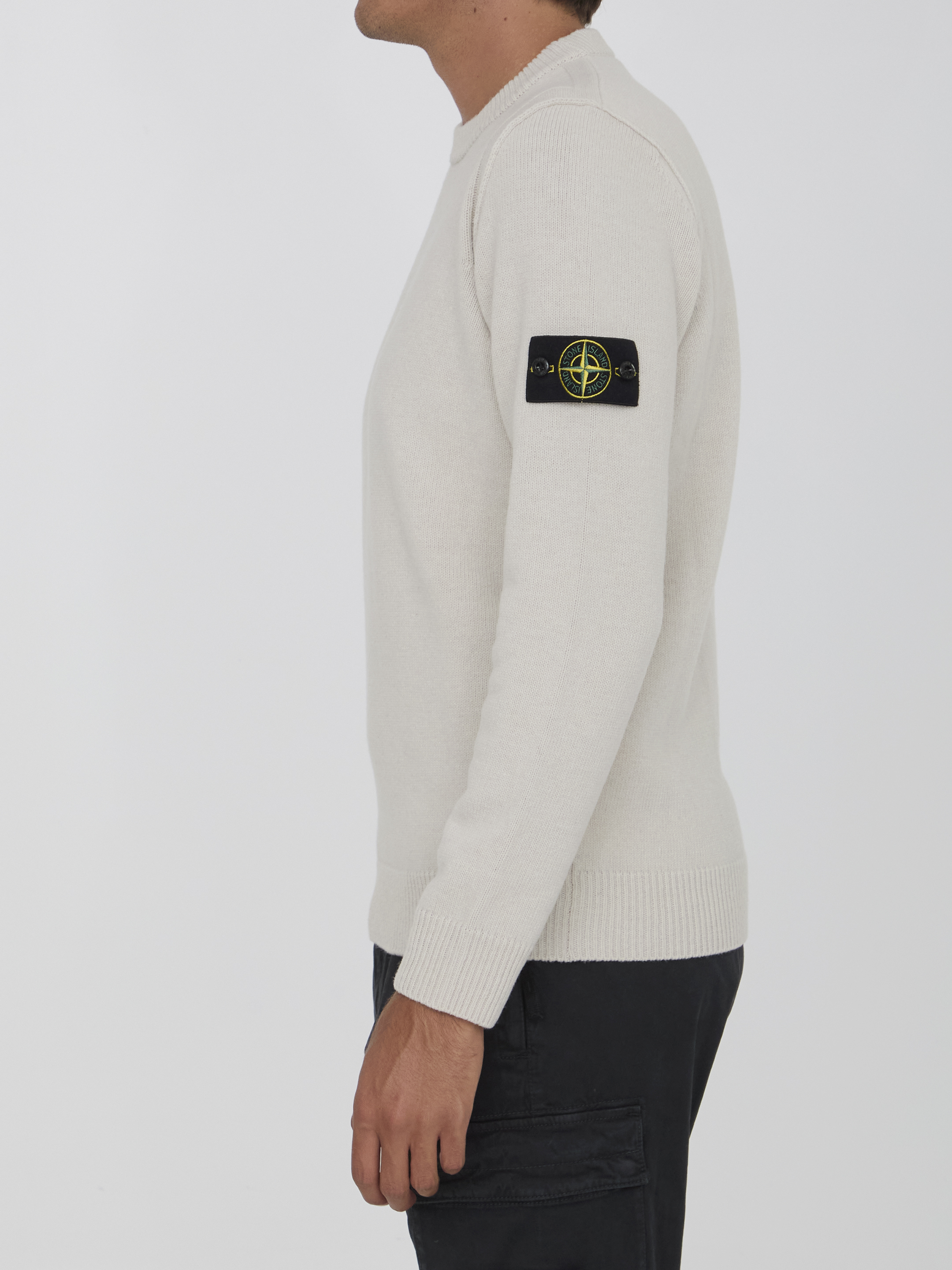 Shop Stone Island Sweater In Wool