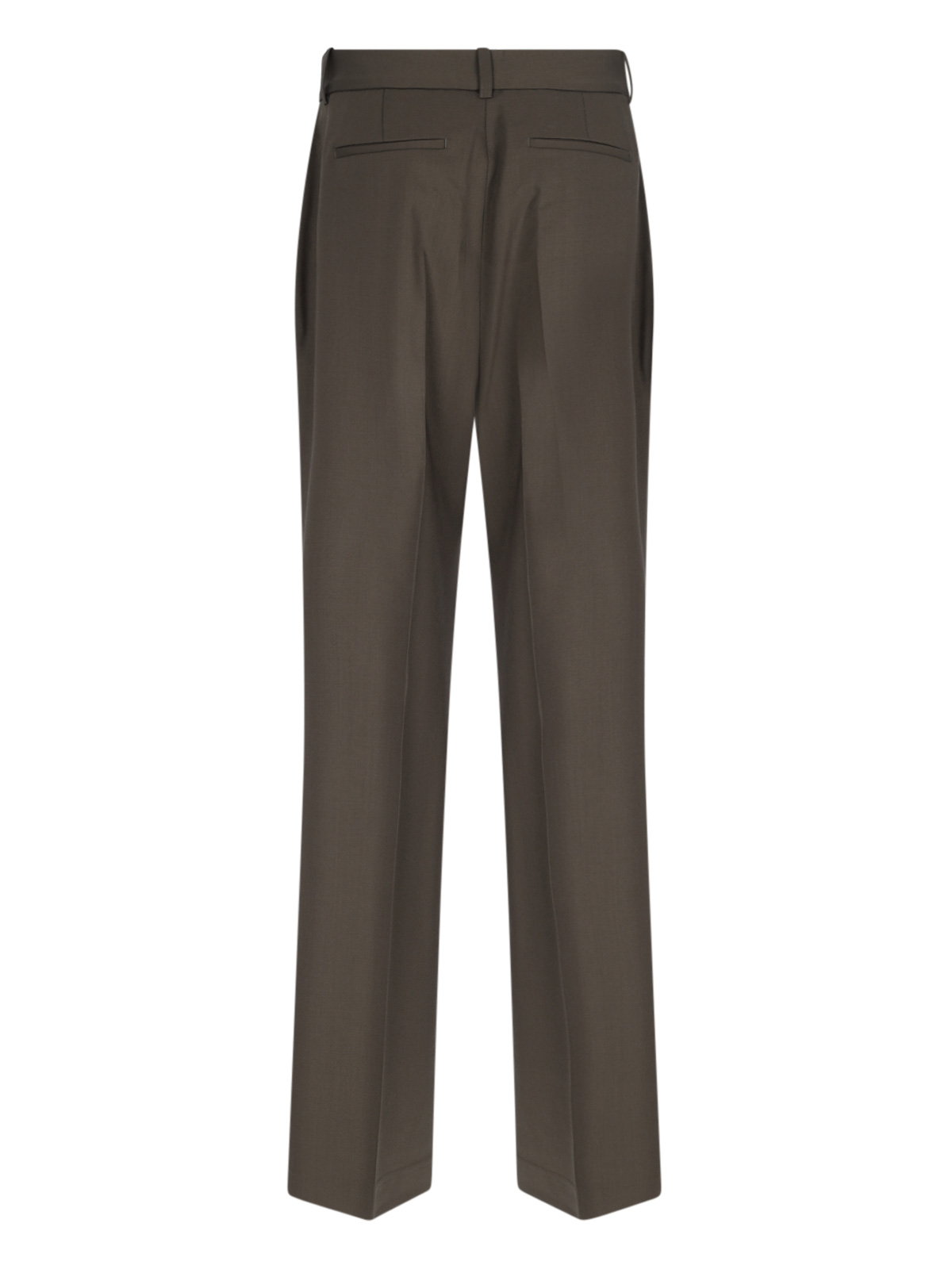 Shop Rohe Relaxed Trousers In Brown