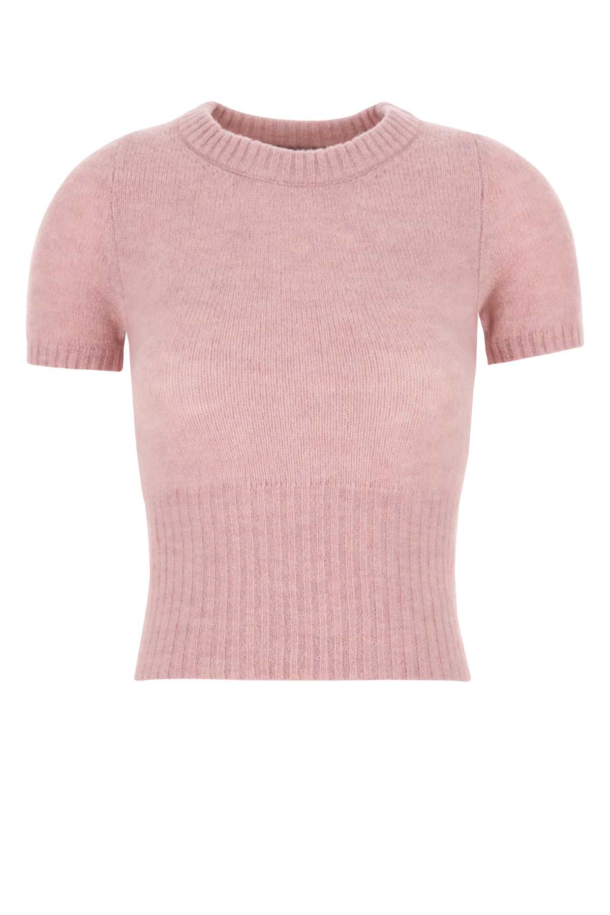 Pink Stretch Wool Blend Pooh T-shirt