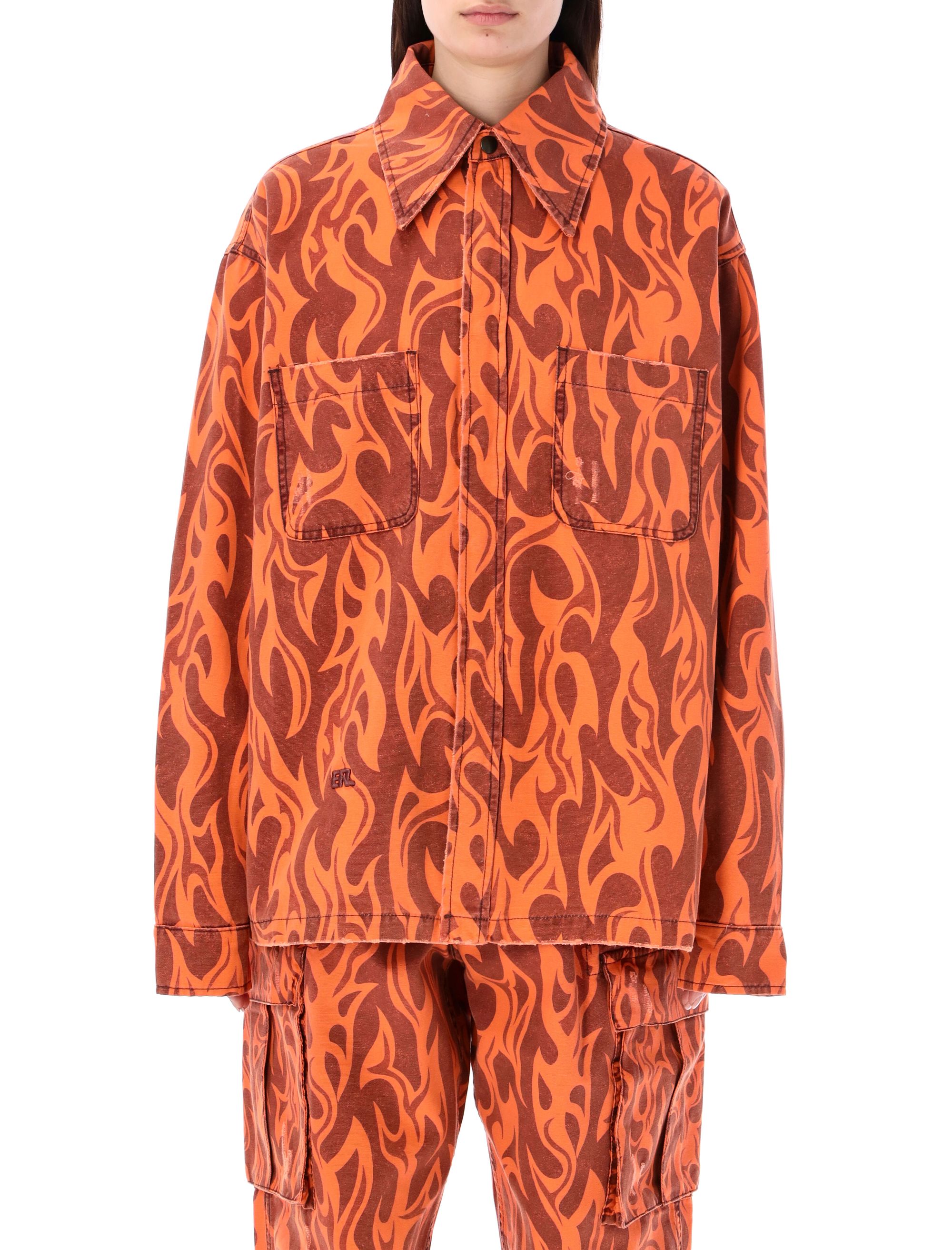 Printed Flame Shirt