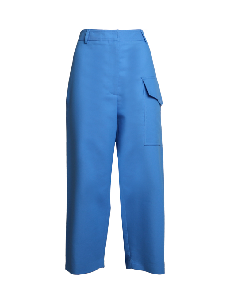 Cropped Cotton Trousers