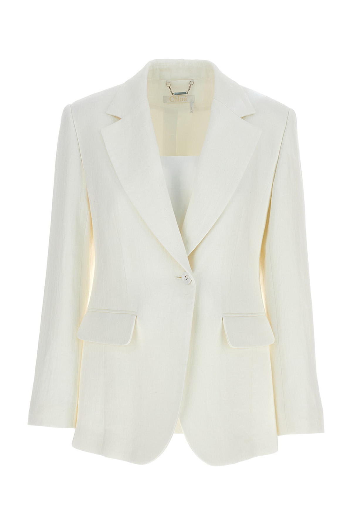 Chloé Single Breast Linen Blazer Jacket