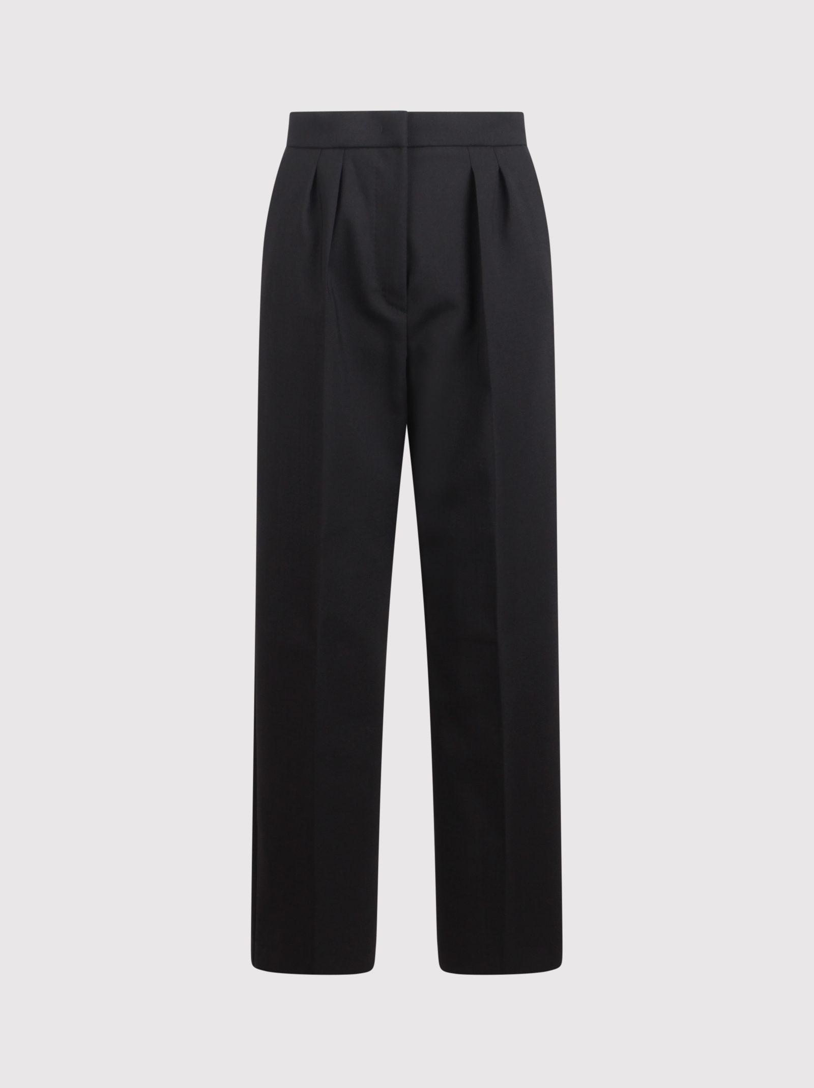 Stretch Wool Slim Trousers