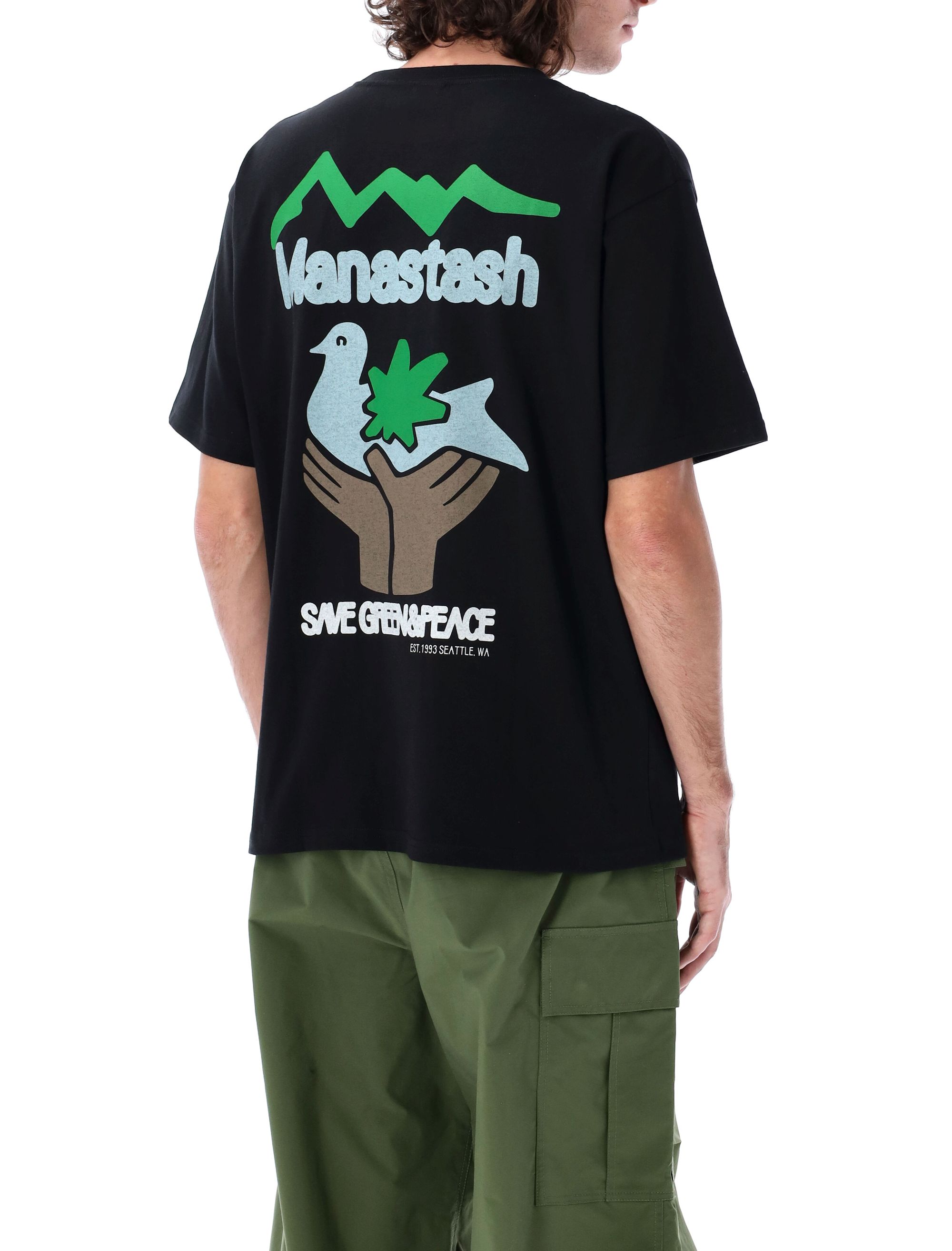 Shop Manastash Citee T-shirt In Black